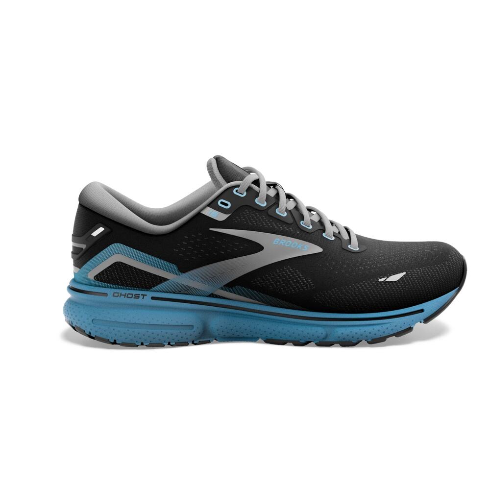 Brooks Men's Ghost 15 Size 9 New In Box Black/Blue